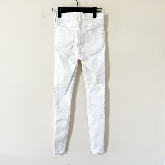 Hollister High Rise White Denim Jean Jegging Size 00 (23) - Picture 5 of 10